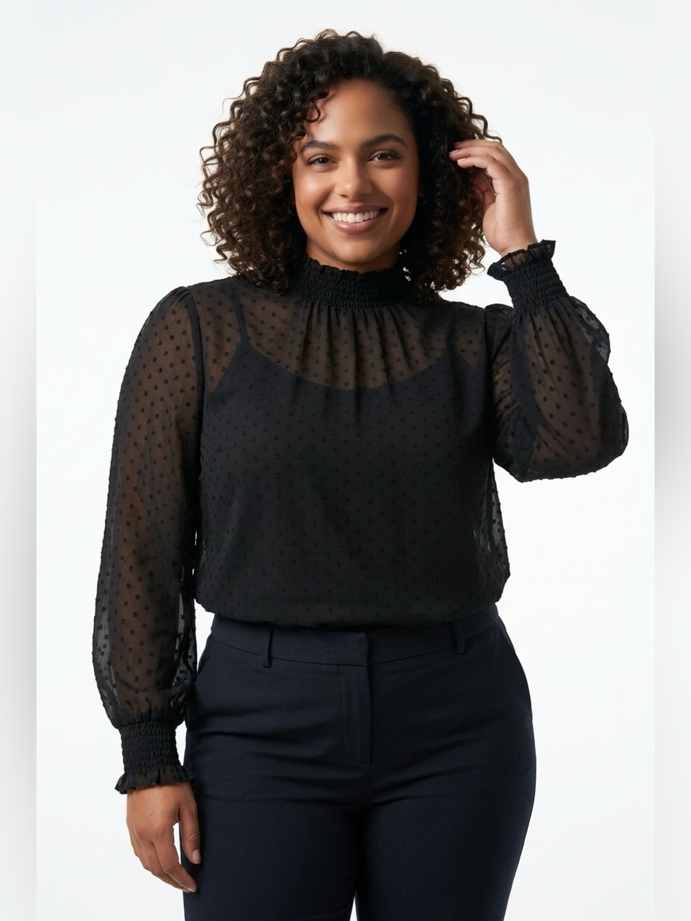 ✌️4 for $20✌️ Heart ditsy print blouse